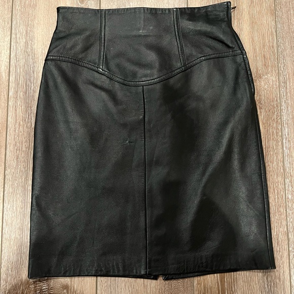 Express Leather Pencil Skirt - Picture 1 of 17